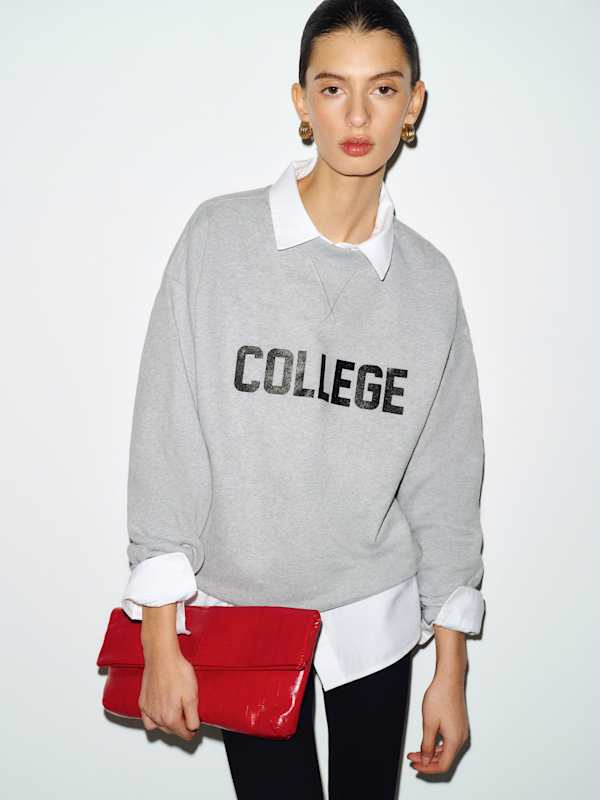 Drew Vintage Oversized Crewneck Sweatshirt - College