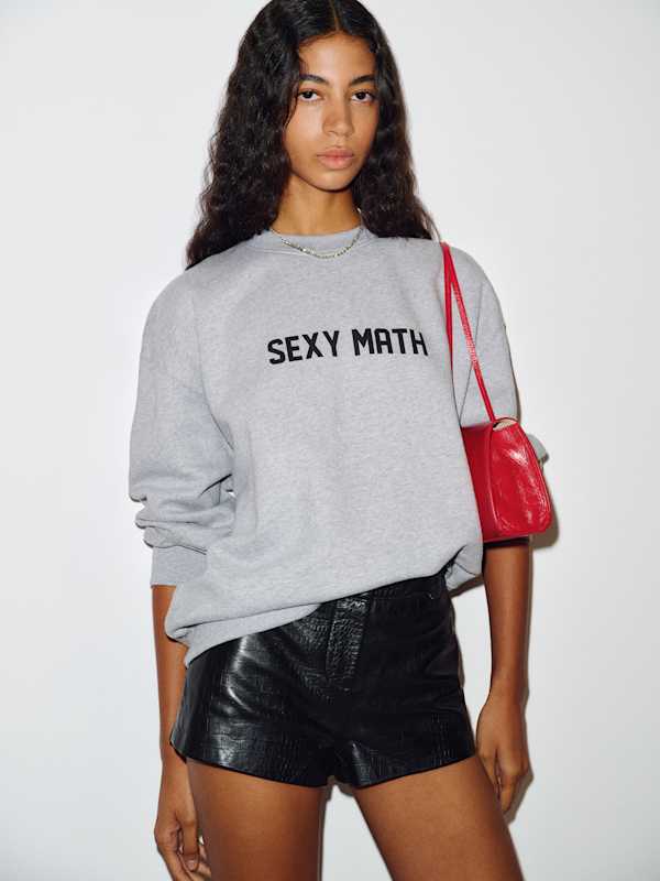Drew Vintage Oversized Crewneck Sweatshirt - Sexy Math