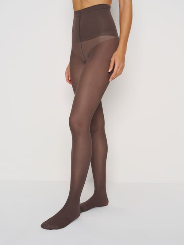 Swedish Stockings Svea Sheer Tights - Dark Brown