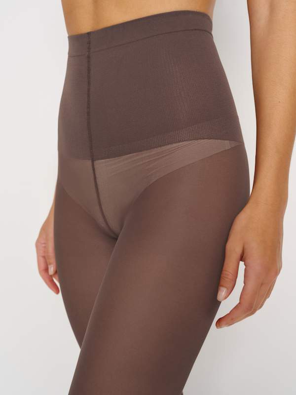 Swedish Stockings Svea Sheer Tights - Dark Brown