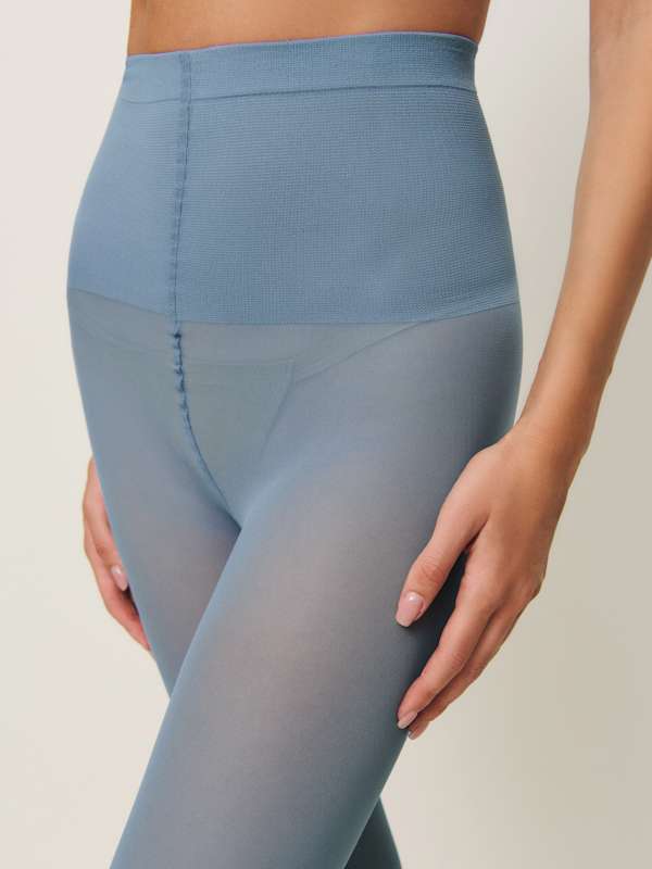 Swedish Stockings Svea Sheer Tights - Dusty Blue