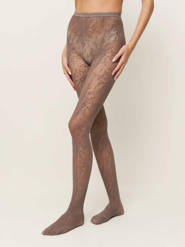 Swedish Stockings Rosa Lace Tights - Iron