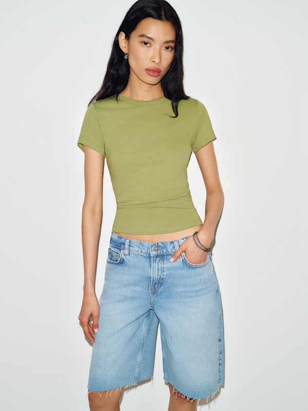Max Slim Tee - Green Bean
