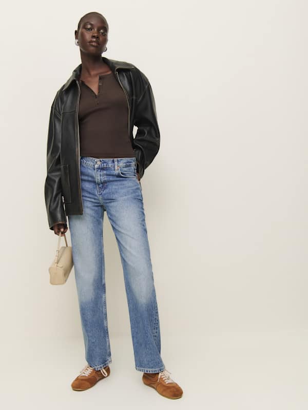 Jayden Long Sleeve Henley Tee - Mole