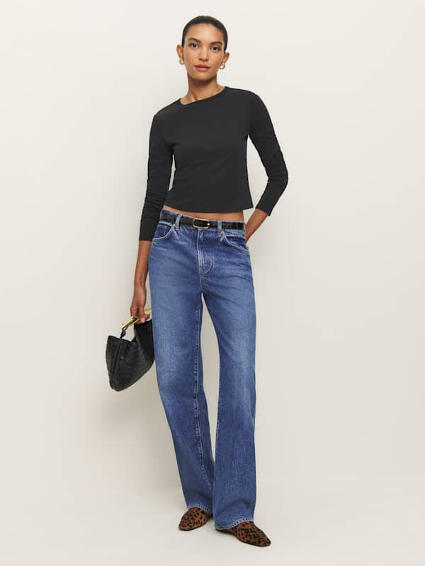 Ezra Slim Fit Long Sleeve - Black