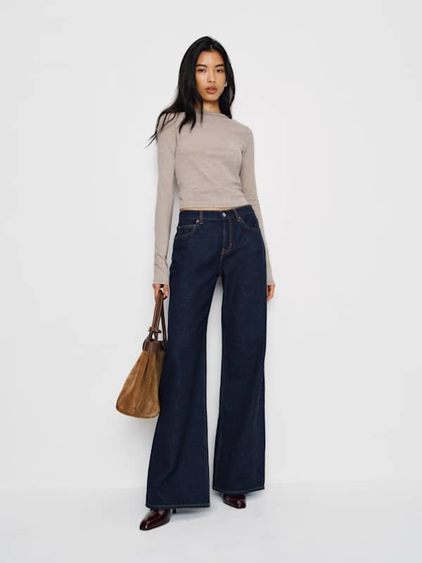 Ezra Slim Fit Long Sleeve - Heather Taupe