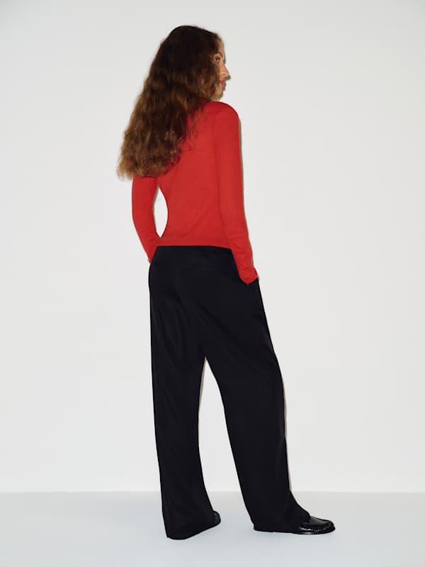 Ezra Slim Fit Long Sleeve - Racecar