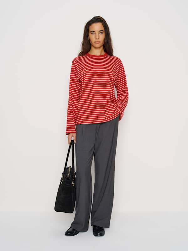 Asher Oversized Long Sleeve Tee - Ventura Stripe