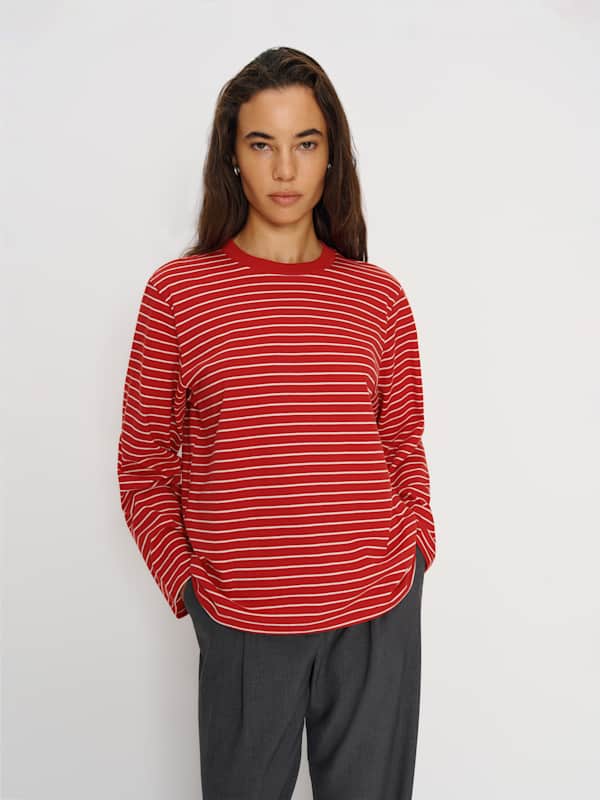 Asher Oversized Long Sleeve Tee - Ventura Stripe