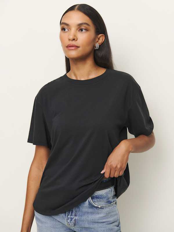 Liam Oversized Tee - Black