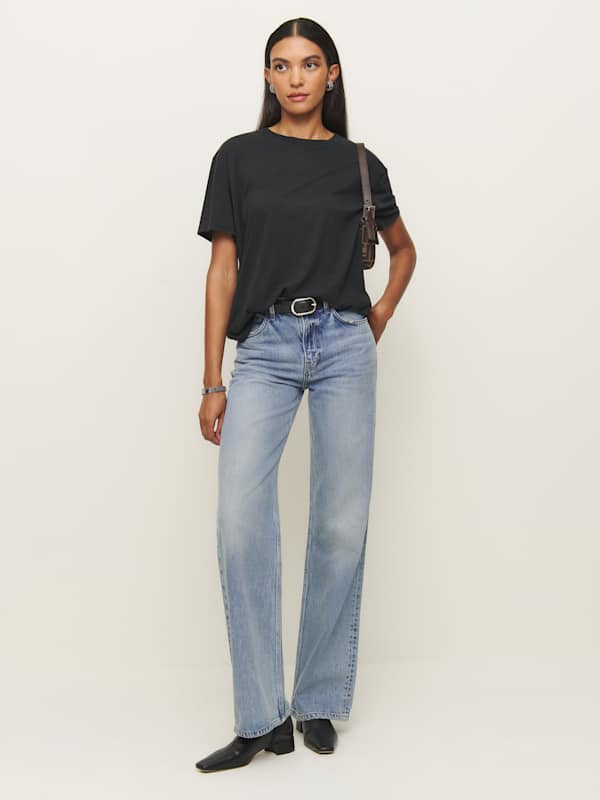 Liam Oversized Tee - Black