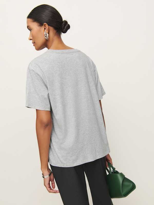 Liam Oversized Tee - Heather Grey