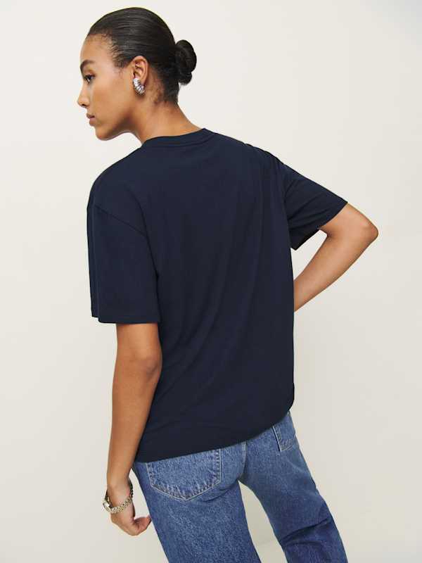 Liam Oversized Tee - Midnight