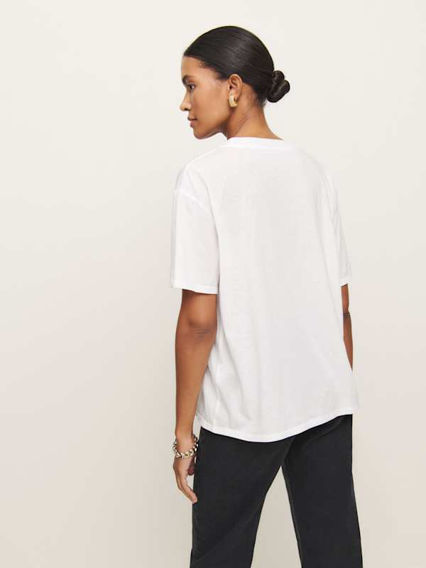 Liam Oversized Tee - White