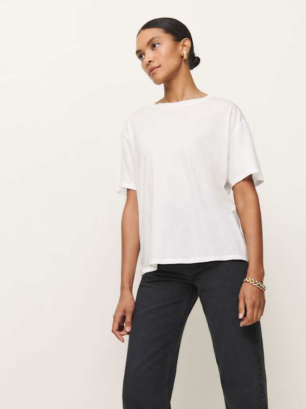 Liam Oversized Tee - White