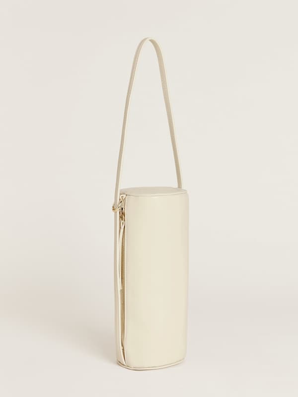 Simona Cylinder Bag - Cream Puff Leather