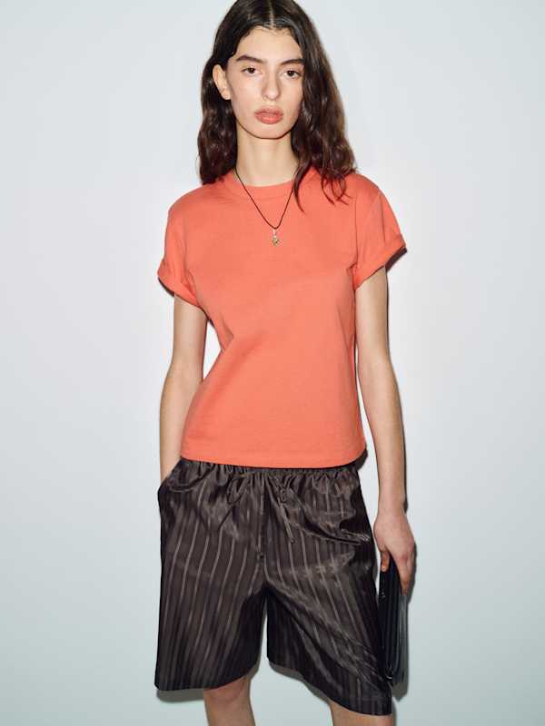 T-shirt col rond Rowan - Guava