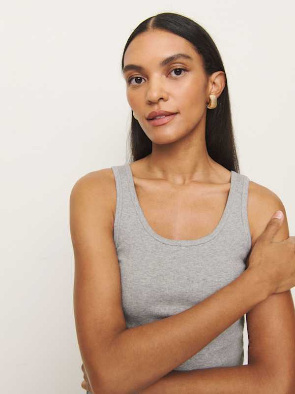 Olive Tank - Heather Grey