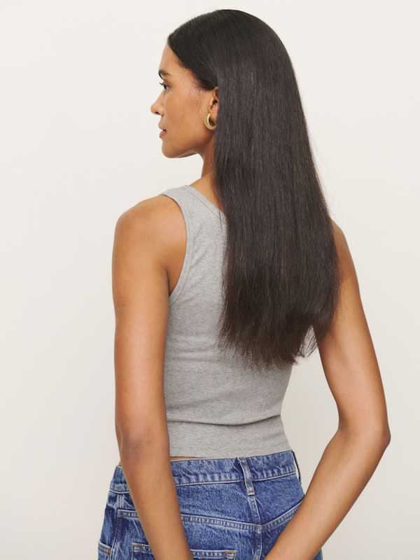 Olive Tank - Heather Grey