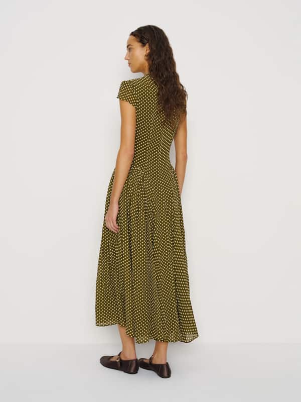Maven Dress - Mossy Dot