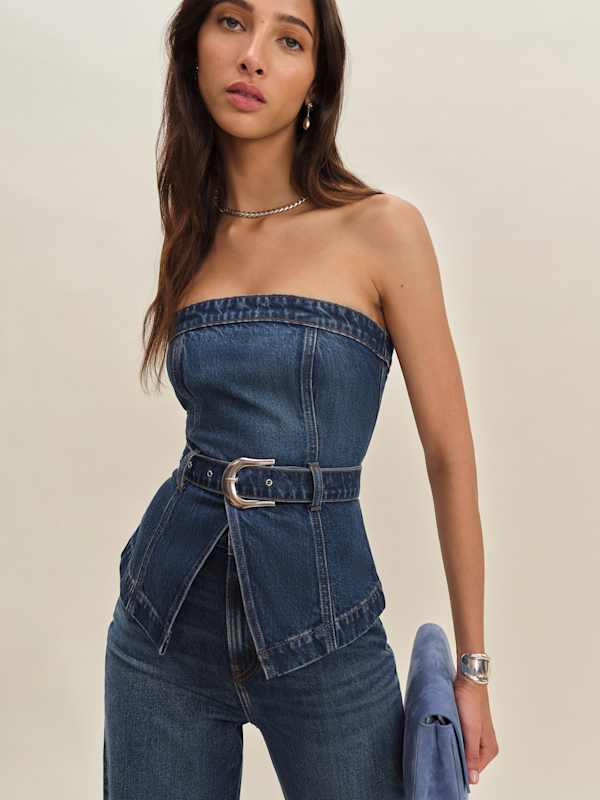 Collins Denim Top - Mellusine