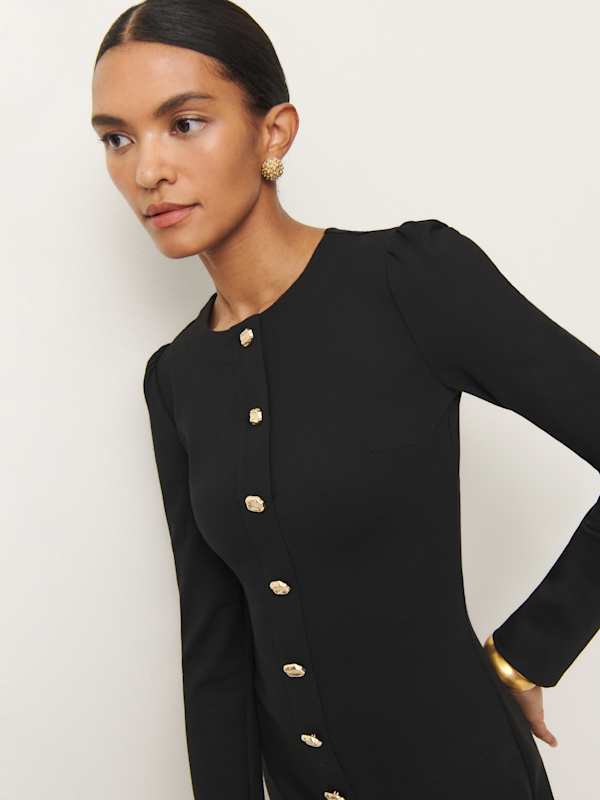 Robe en maille Micah - Noir