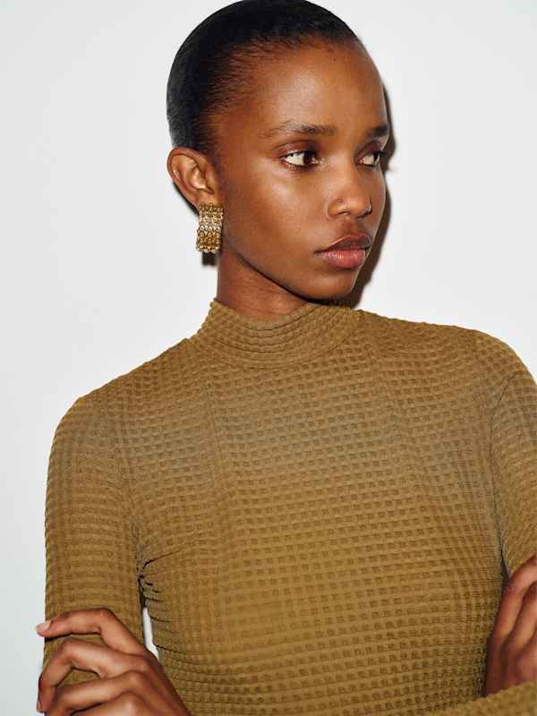 Nell Knit Top - Chartreuse
