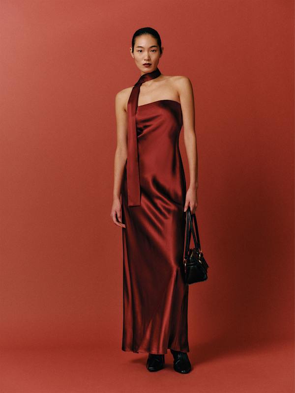 Petites Oren Silk Dress - Romance