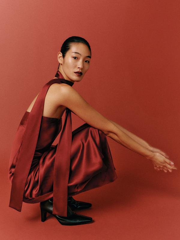 Petites Oren Silk Dress - Romance