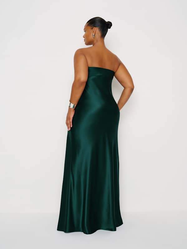 Oren Silk Dress Es - Forest