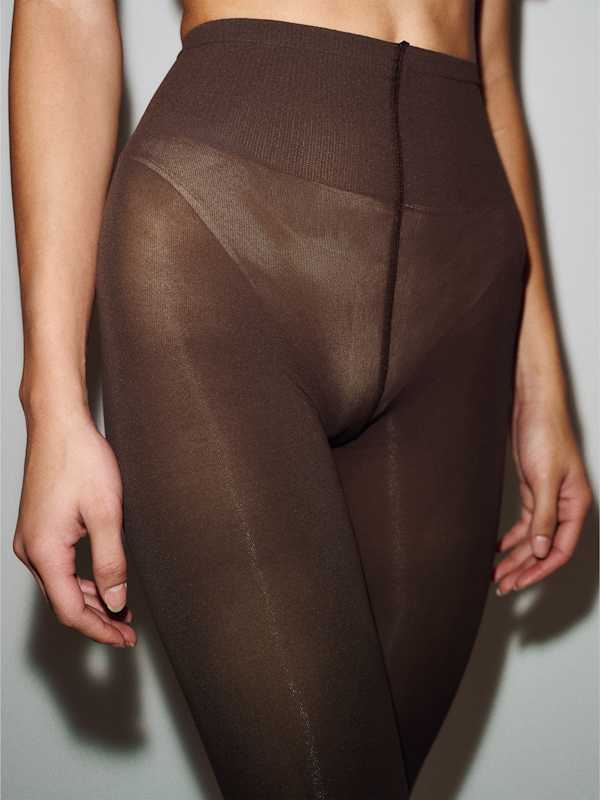 Swedish Stockings Olivia Premium Tights - Dark Brown
