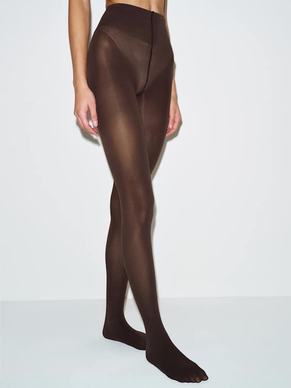 Swedish Stockings Olivia Premium Tights - Dark Brown