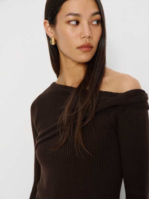 Lilou Regenerative Merino Sweater - Mole