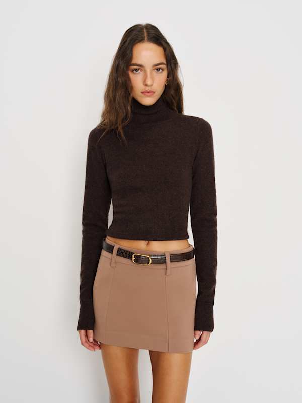 Sara Knit Skirt - Nutty