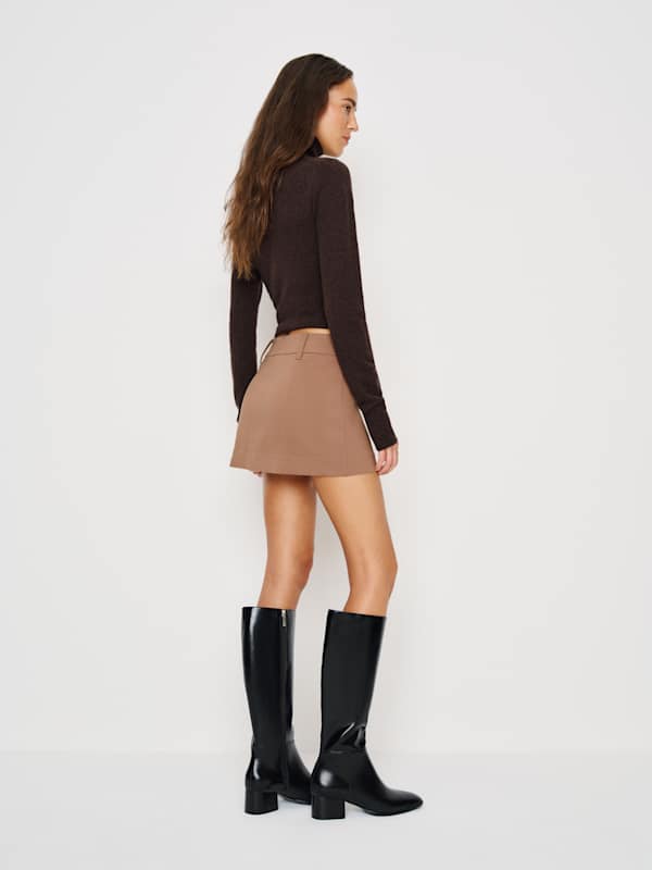 Sara Knit Skirt - Nutty