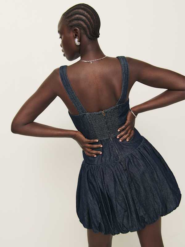 Delia Denim Mini Dress - Liffey