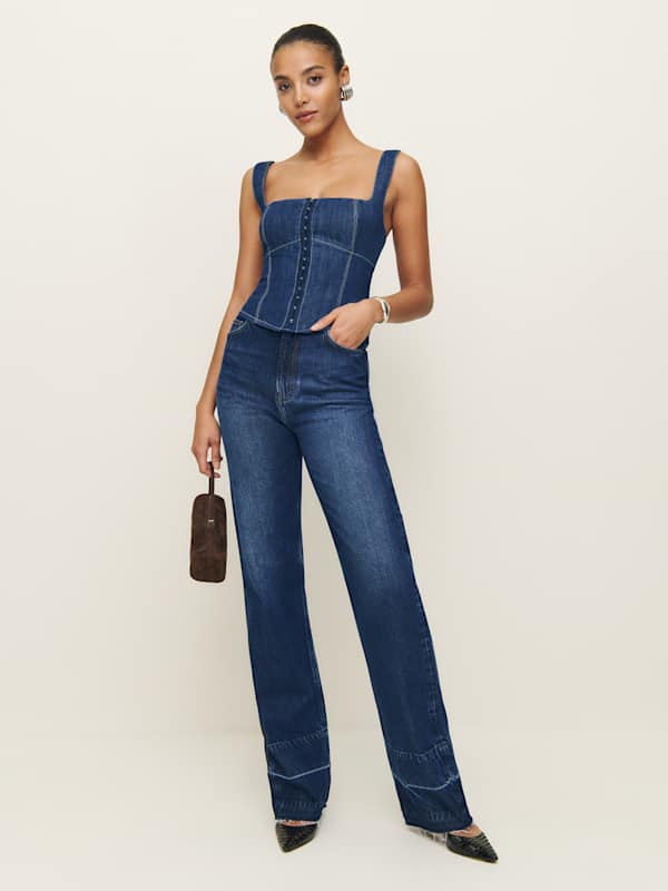 Tagliatelle Denim Top - Ellis