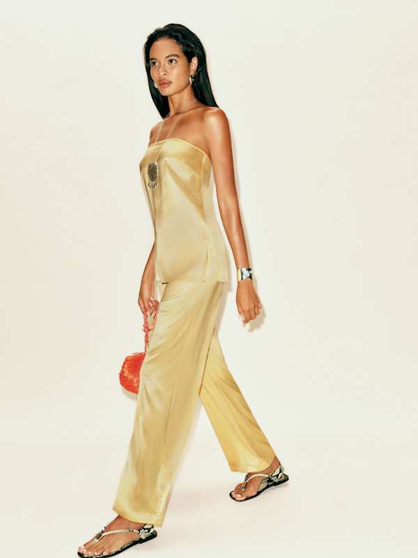 Alleia Satin Two Piece - Sunshine