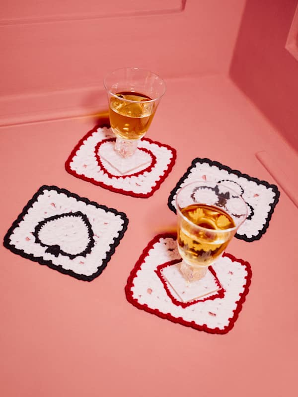 Aces Regenerative Wool Coasters - Arctic Multi