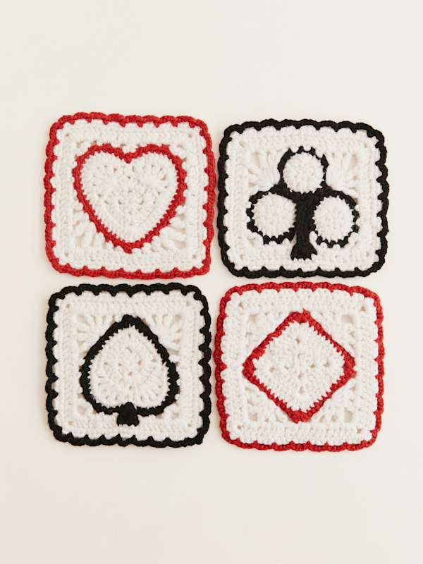 Aces Regenerative Wool Coasters - Arctic Multi