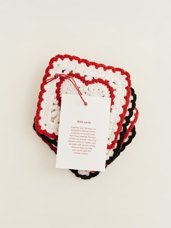 Aces Regenerative Wool Coasters - Arctic Multi