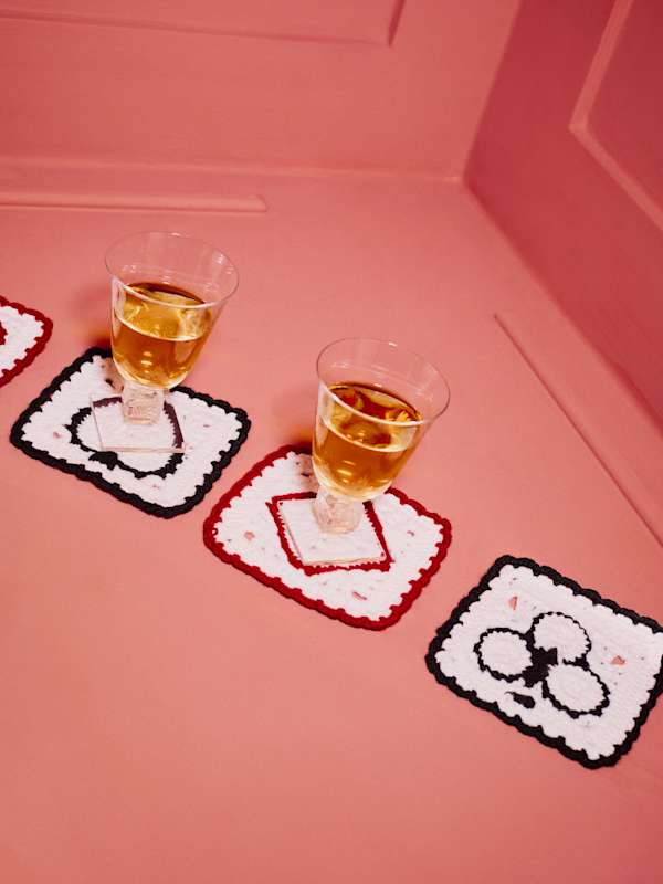 Aces Regenerative Wool Coasters - Arctic Multi