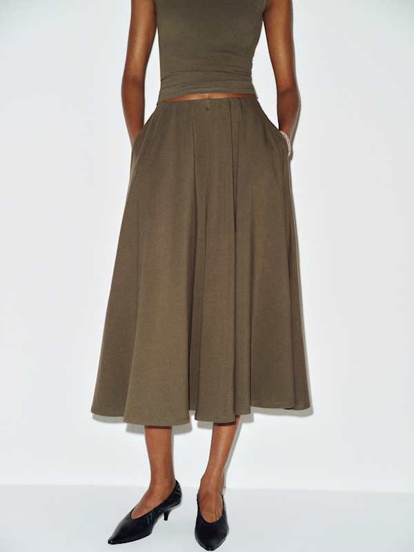 Esti Knit Skirt - Pine Tree