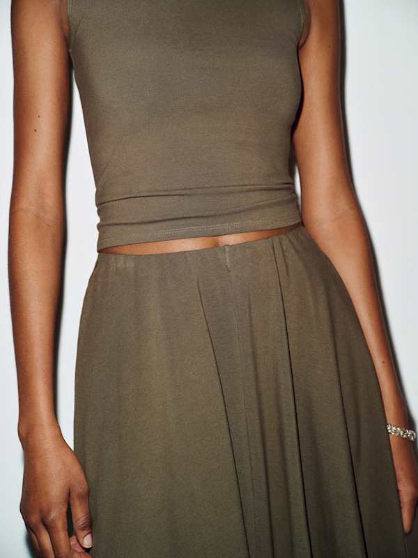 Esti Knit Skirt - Pine Tree