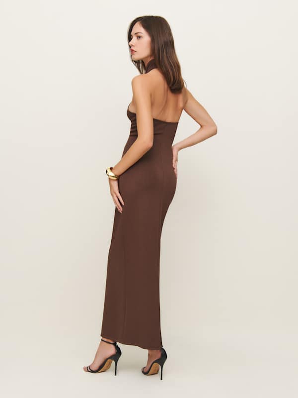 Bonnie Knit Dress - Brown