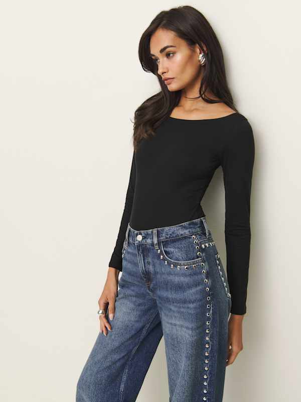 Serene Knit Bodysuit - Black