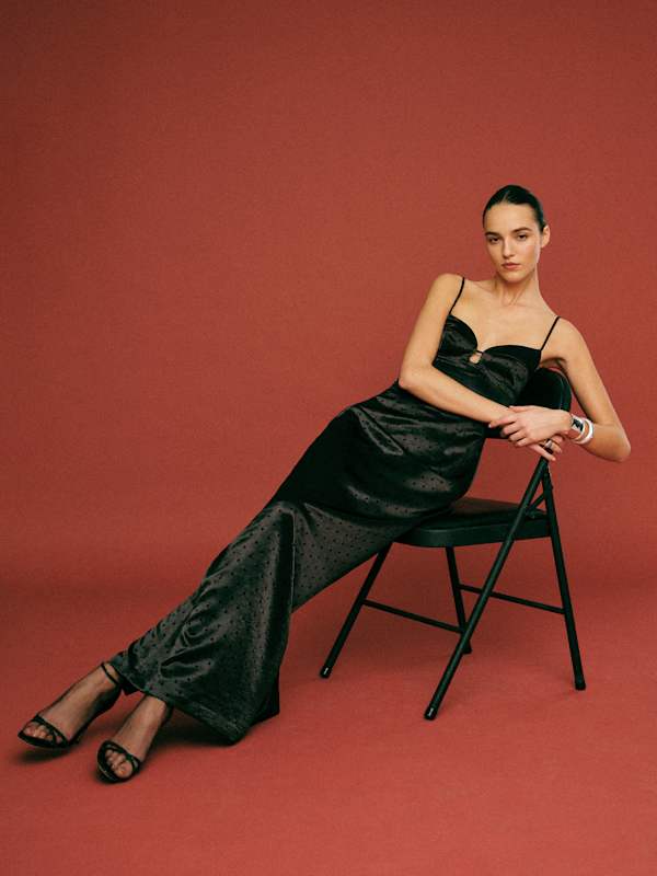 Sathia Dress - Black Dot