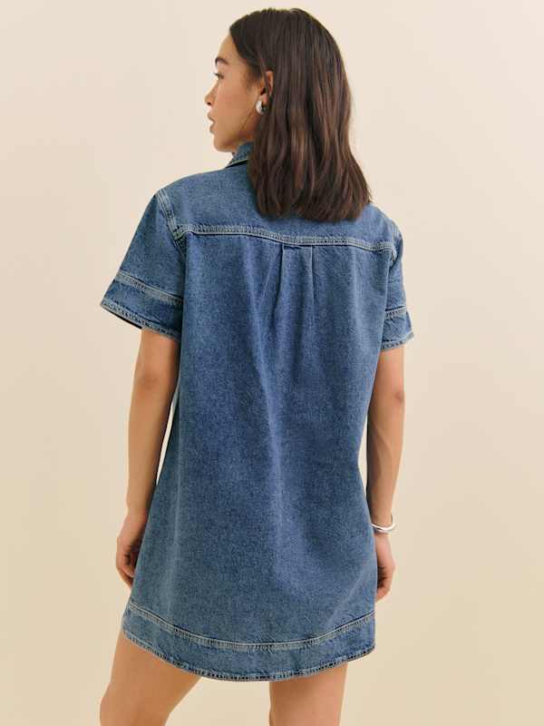 Clark Denim Mini Dress - Greely