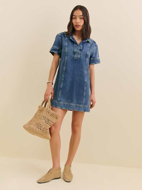 Clark Denim Mini Dress - Greely