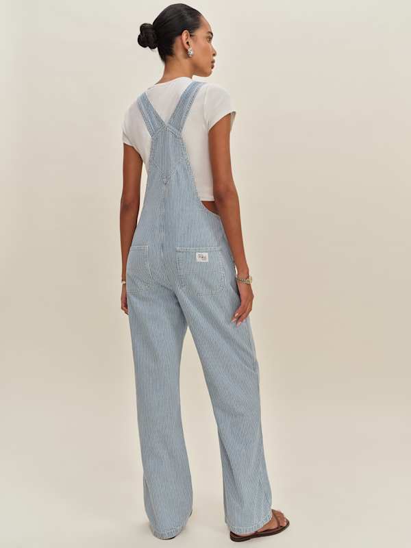 Arlo Denim Overalls - Island Stripe
